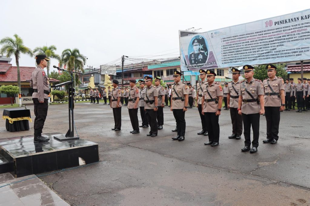 Kapolres Ketapang Pimpin Sertijab 2 Kasat Dan 6 Kapolsek