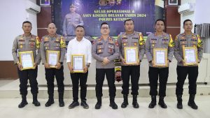 Ungkap Kasus Narkoba Terbanyak, Polsek Manis Mata Dapat Piagam Penghargaan Kapolres Ketapang