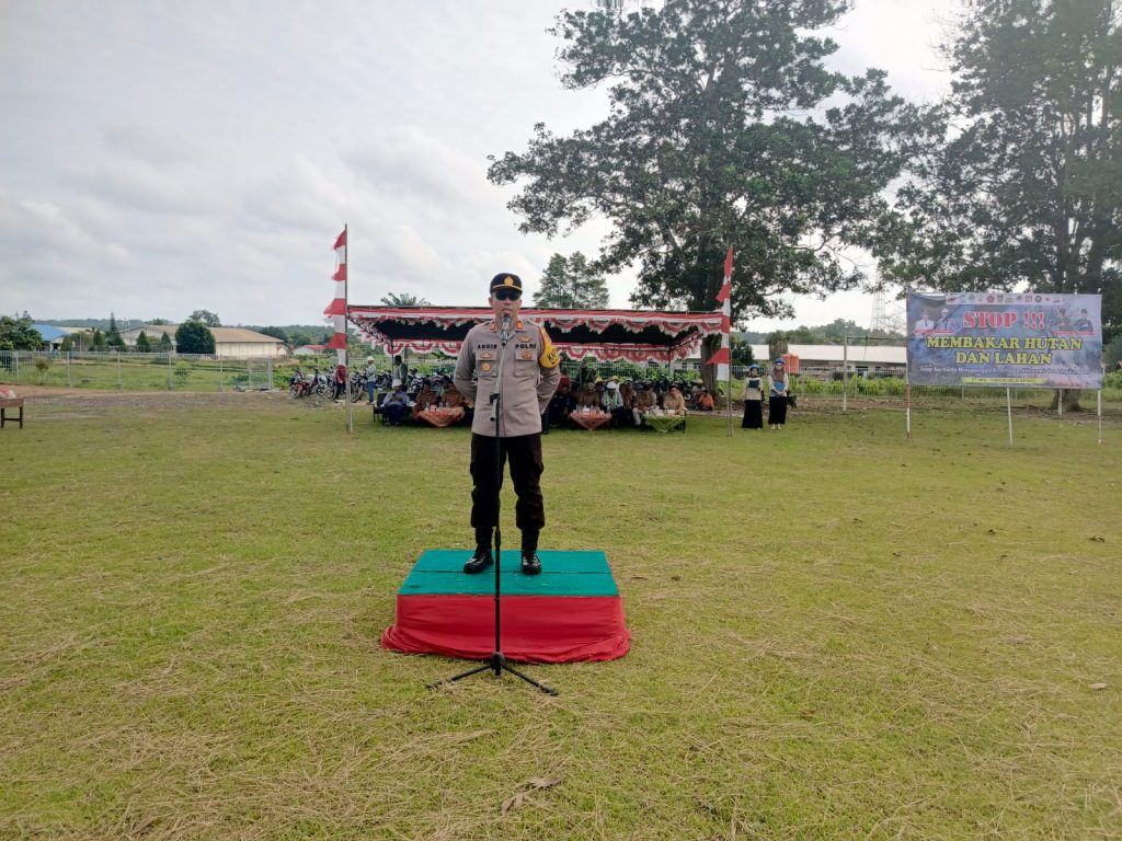 Kapolsek Manis Mata Pimpin Apel Siaga Karhutla